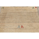 Qashqai Gabbeh Shiraz Hand Knotted Persian Modern Area Rug - 4'3" x 3'2"