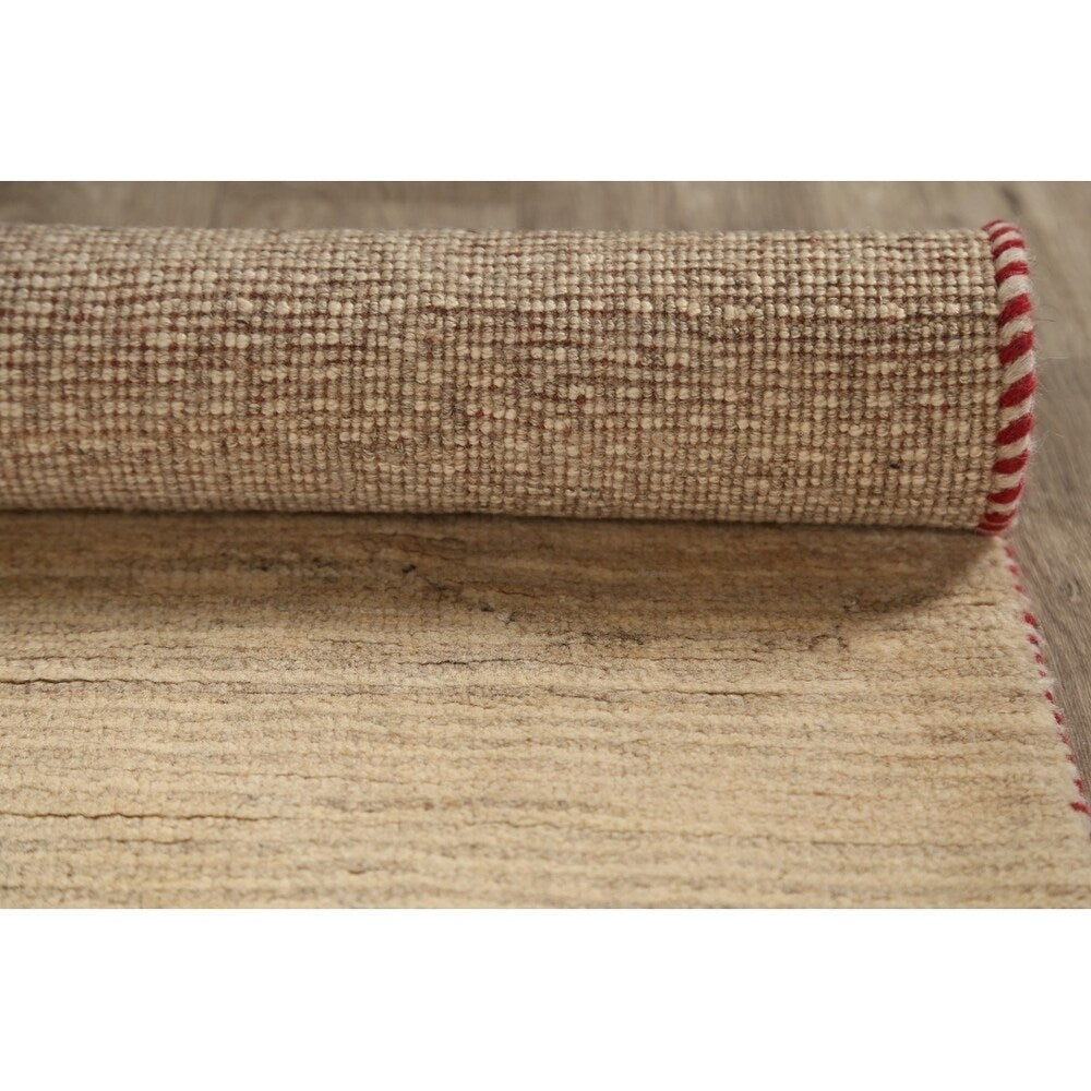 Qashqai Gabbeh Shiraz Hand Knotted Persian Modern Area Rug - 4'3" x 3'2"