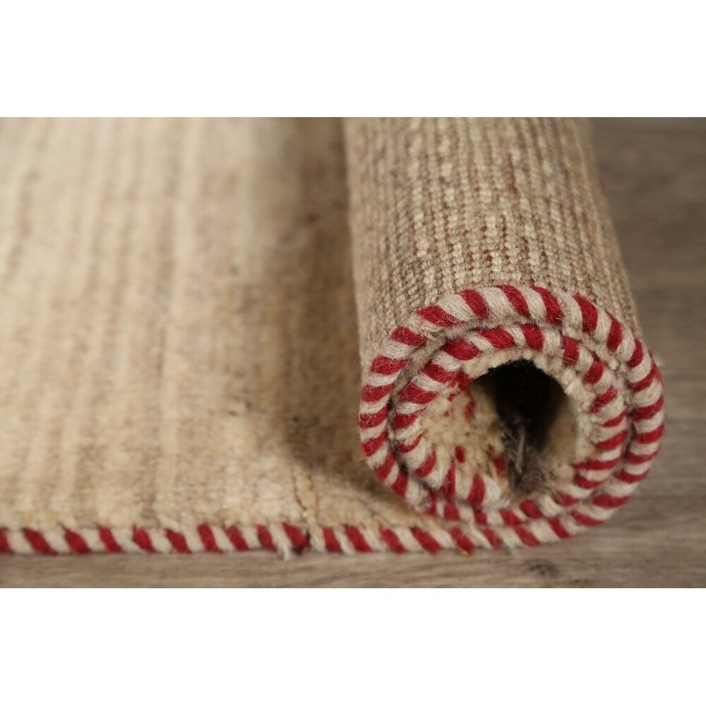 Qashqai Gabbeh Shiraz Hand Knotted Persian Modern Area Rug - 4'3" x 3'2"