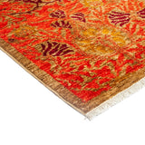 Qazvirand Hand Knotted Area Rug (4'3" X 8'4") - 4'3" x 8'4"