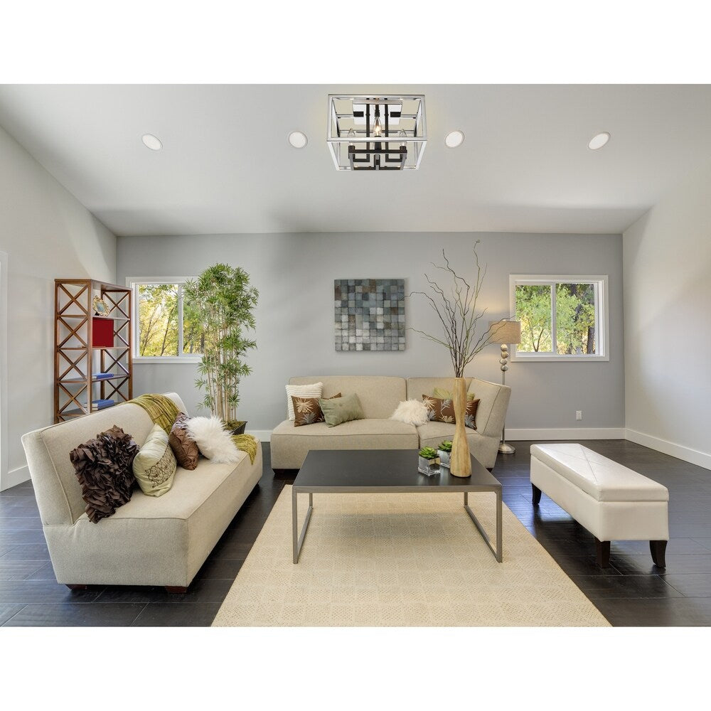 Quadra 4 Light Flush Mount