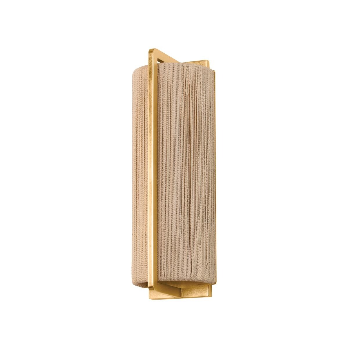Quebec 16.25" High Gold Leaf Wall Sconce