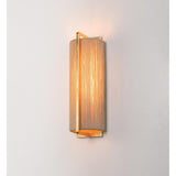 Quebec 16.25" High Gold Leaf Wall Sconce