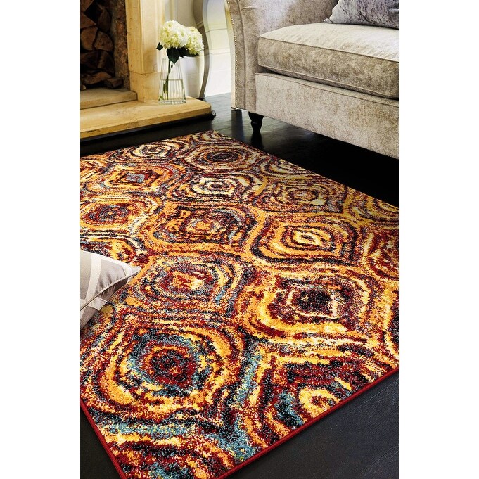 Porch & Den Nadina Multi-colored Modern/ Abstract Area Rug
