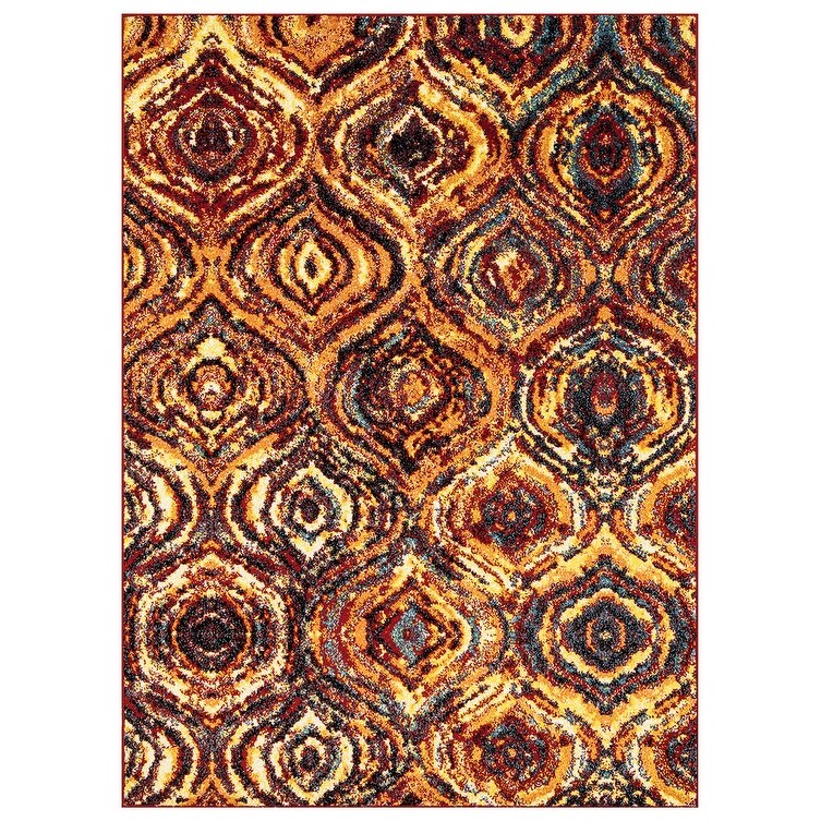 Porch & Den Nadina Multi-colored Modern/ Abstract Area Rug
