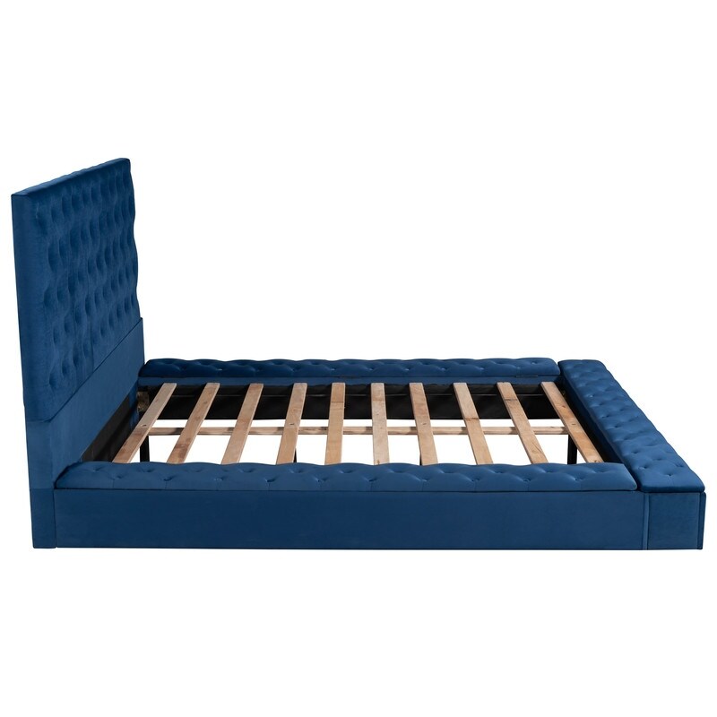 Queen/Full Size Tufted Storage Platform Bed