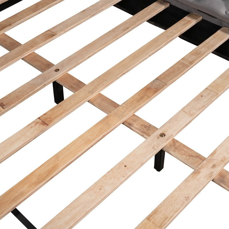 Queen/Full Size Tufted Storage Platform Bed
