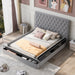 Queen/Full Size Tufted Storage Platform Bed