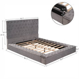 Queen/Full Size Tufted Storage Platform Bed