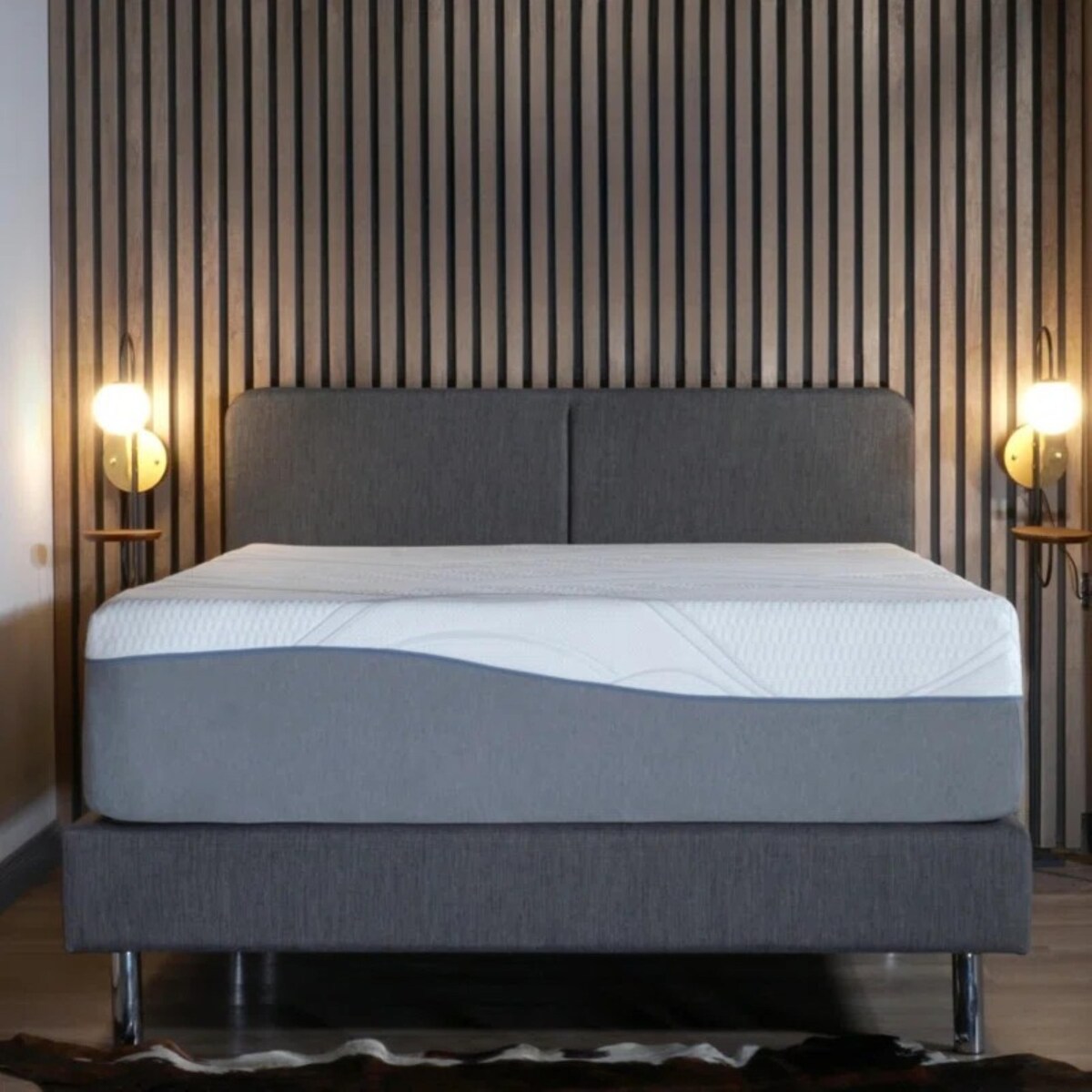 Queen Size- 14" Medium Cooling Gel Memory Edge Support Pocket Spring Removable Cover Hybrid Mattress