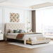 Queen Size Elegant Design Storage Bed Velvet Upholstered Platform Bed with a Big Drawer,No Box Spring required,Ease Assembly