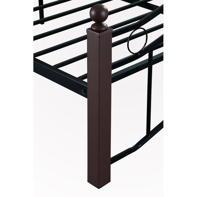 Queen Size Metal Bed Frame with Headboard and Footboard