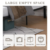 Queen Size Metal Platform Bed Frame Mattress Foundation