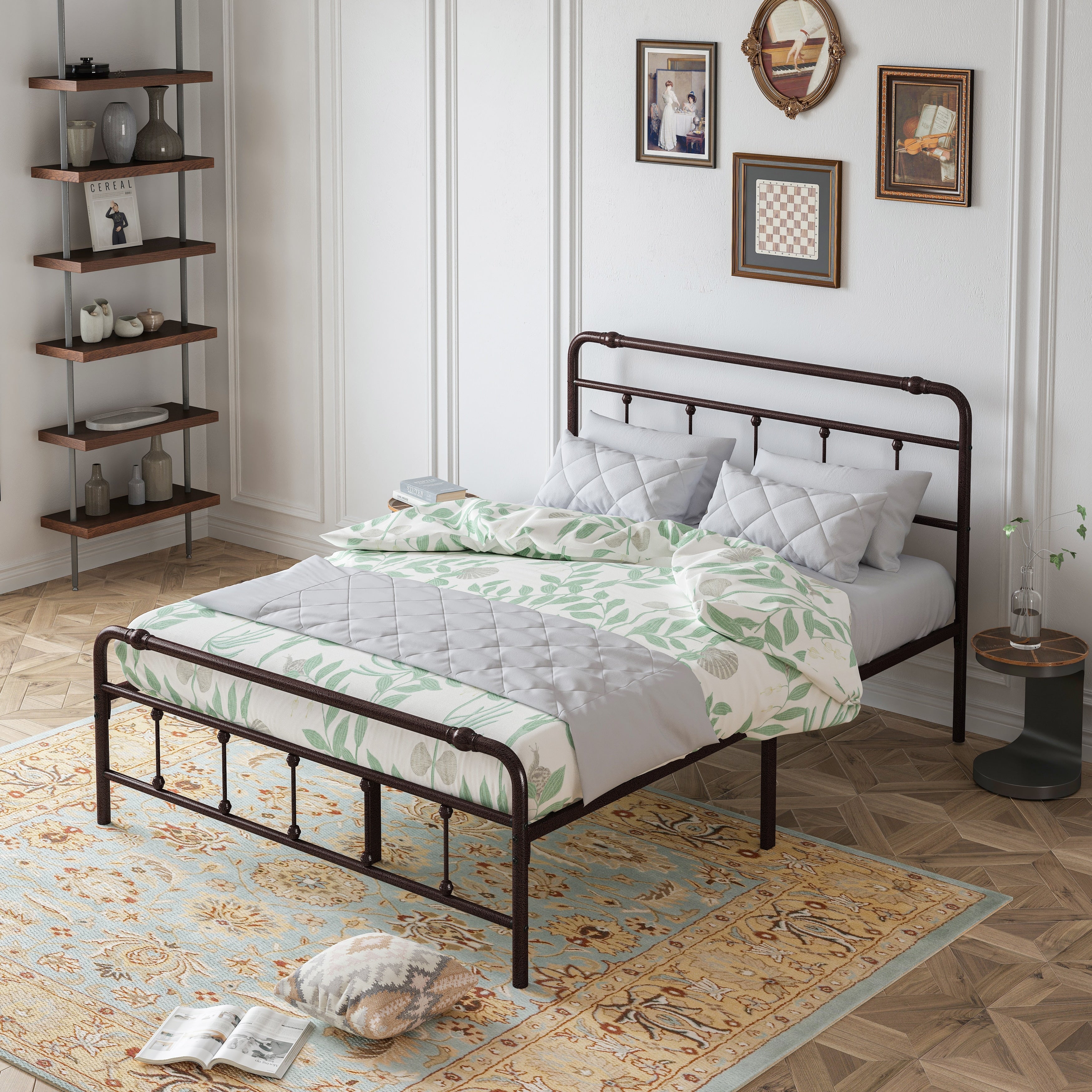 Overstock iron bed sales