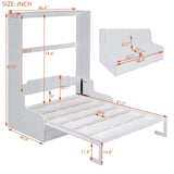Queen Size Murphy Bed Wall Bed with Cushion