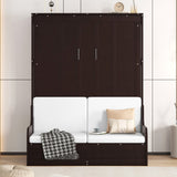 Queen Size Murphy Bed Wall Bed with Cushion