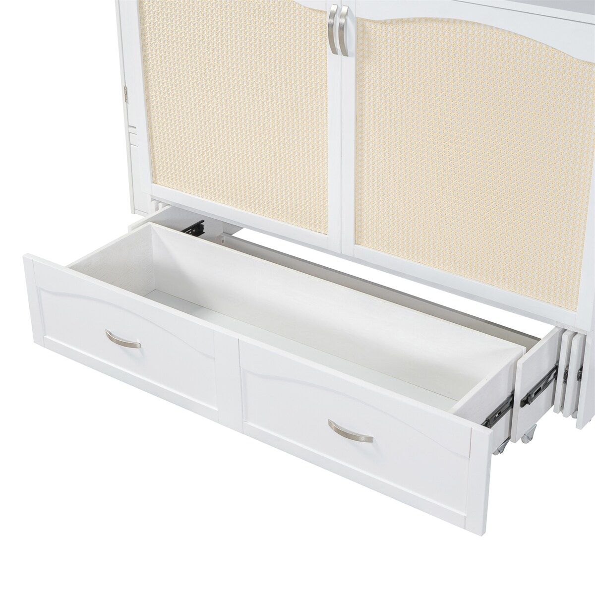 Queen Size Murphy Bed Wall Bed with One Set of Sockets & USB Ports