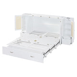 Queen Size Murphy Bed Wall Bed with One Set of Sockets & USB Ports