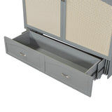Queen Size Murphy Bed Wall Bed with One Set of Sockets & USB Ports