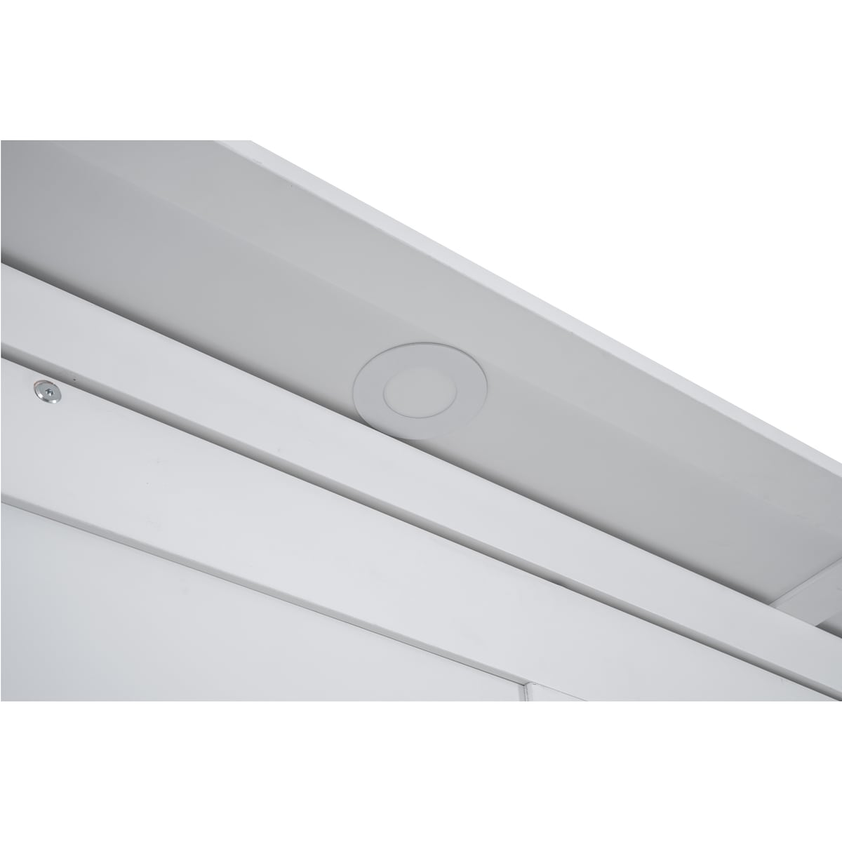 Queen Size Murphy Bed Wall Bed with Shelves and LED Lights