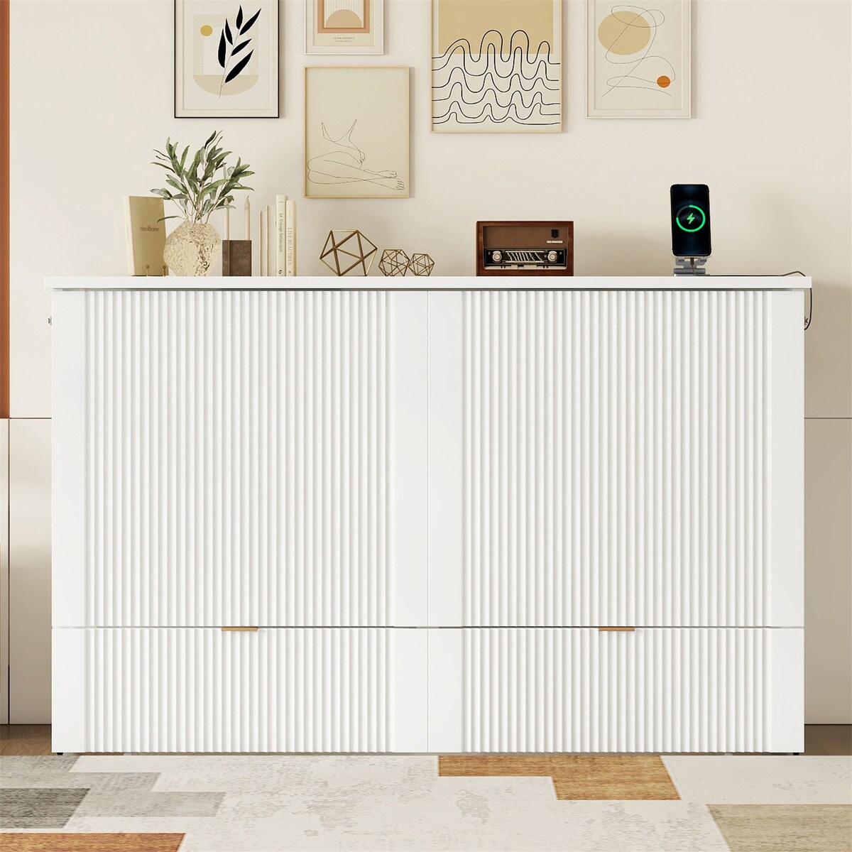 Queen Size Murphy Bed Wall Bed