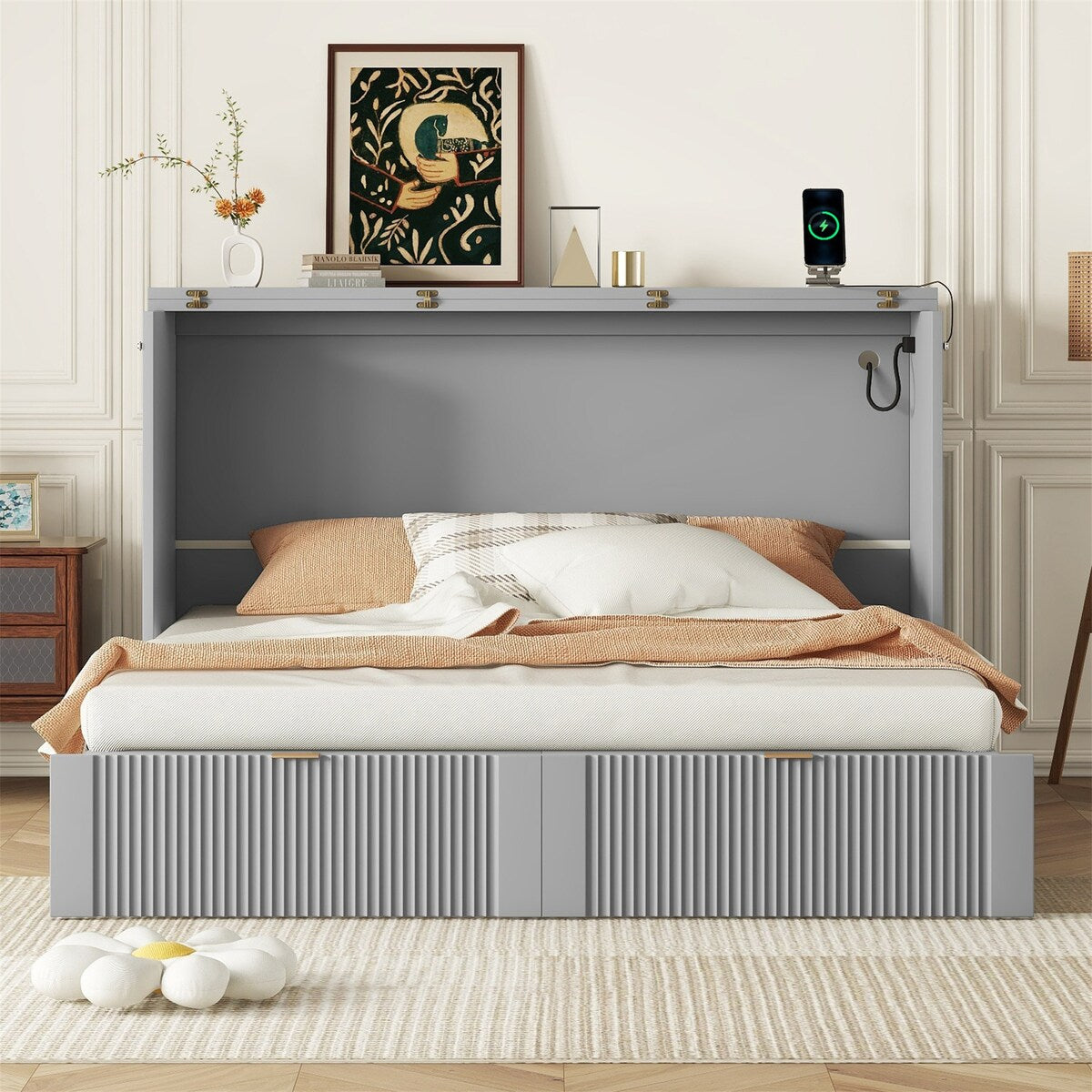 Queen Size Murphy Bed Wall Bed