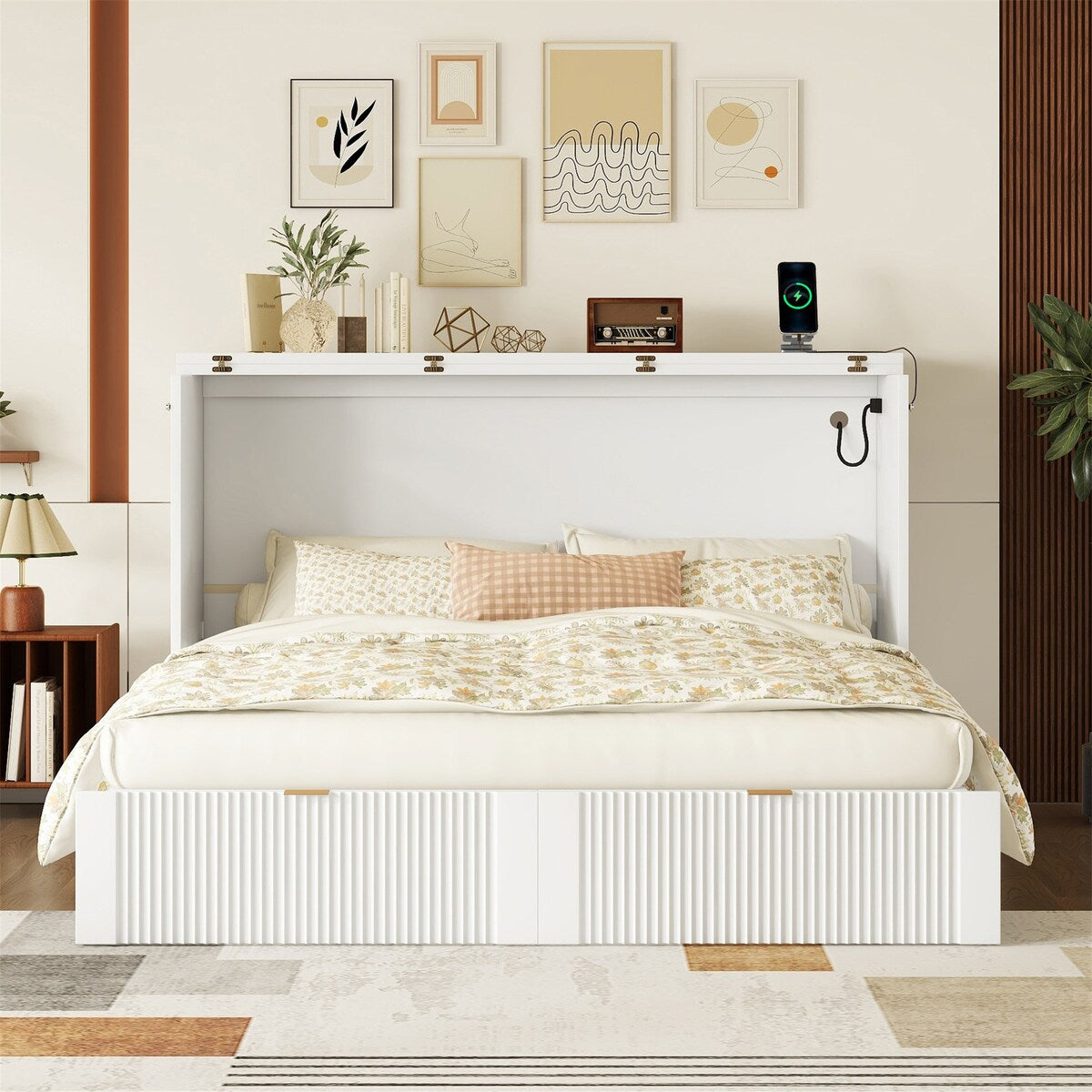 Queen Size Murphy Bed Wall Bed