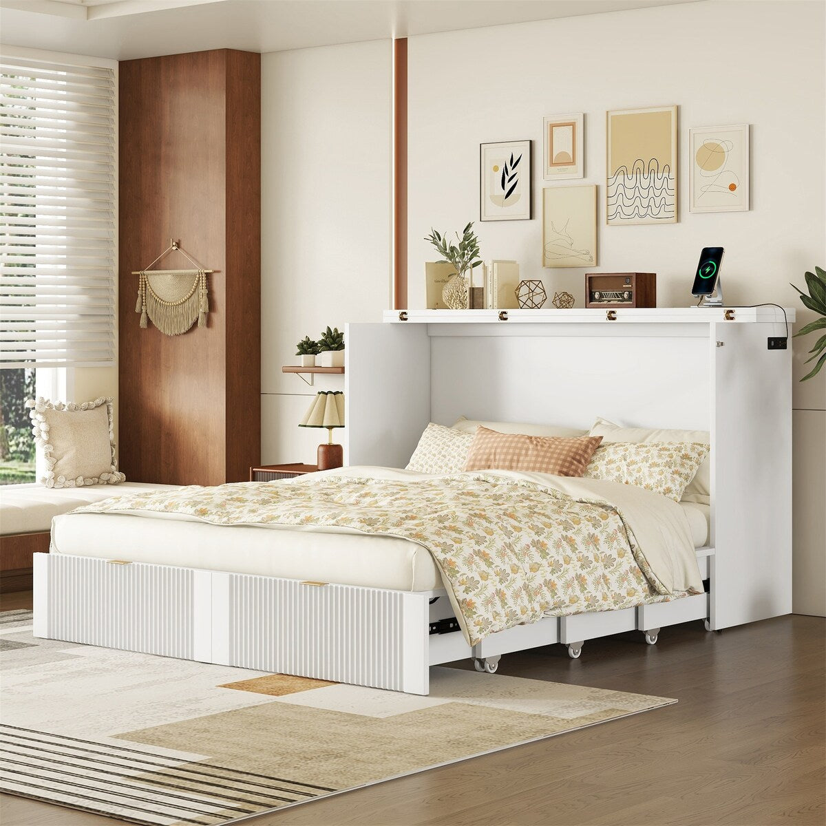 Queen Size Murphy Bed Wall Bed