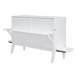 Queen Size Murphy Bed with USB Port and removable Shelves on Each Side