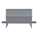 Queen Size Murphy Bed with USB Port and removable Shelves on Each Side