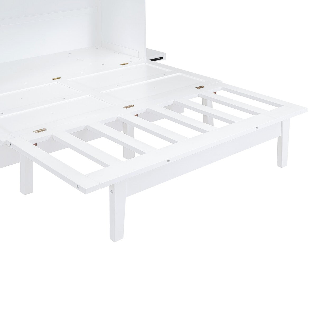 Queen Size Murphy Bed with USB Port and removable Shelves