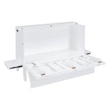 Queen Size Murphy Bed with USB Port and removable Shelves