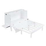 Queen Size Murphy Bed with USB Port and removable Shelves