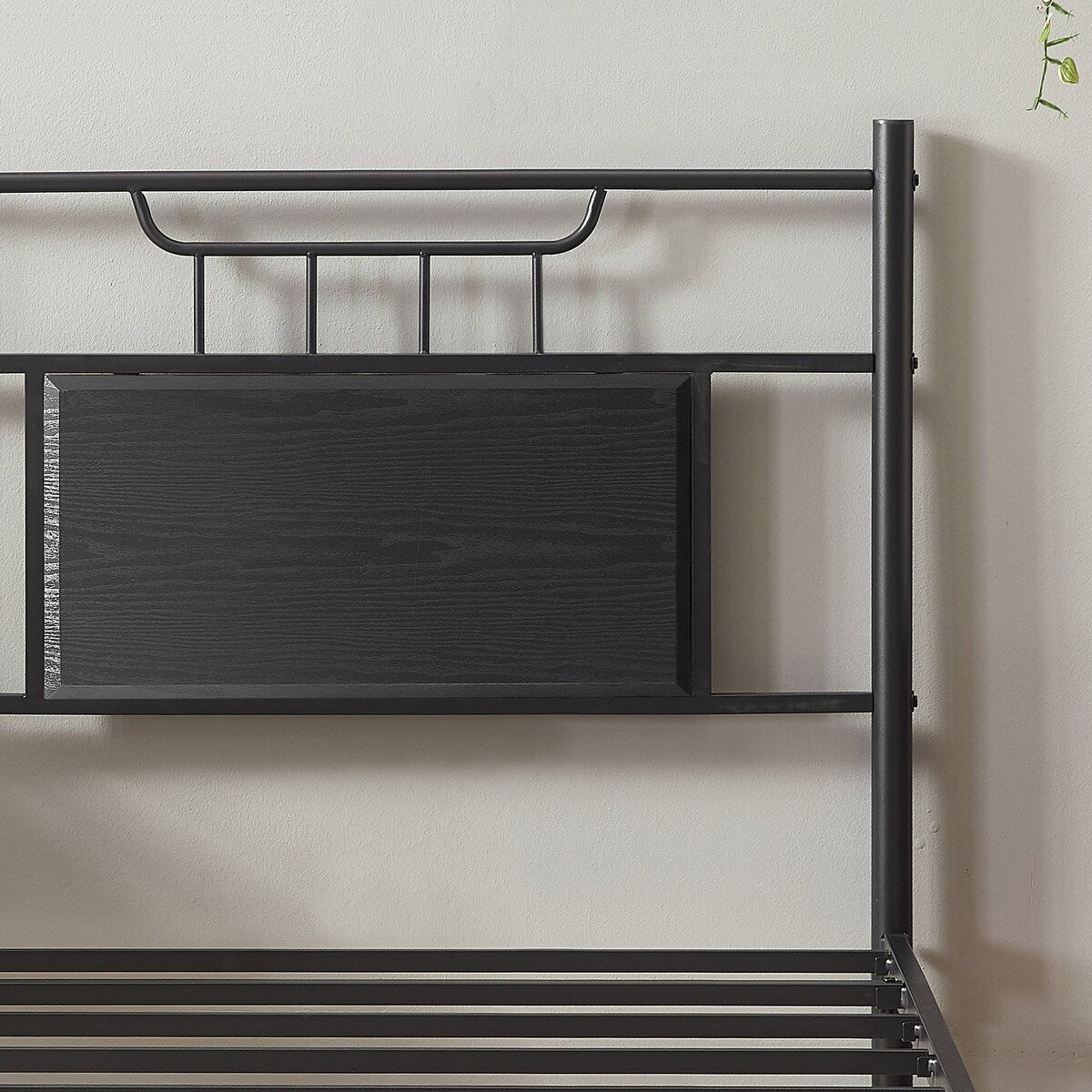 Javlergo Platform Bed Frame with Wooden Headboard Mattress Foundation/No Box Spring Needed