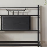 Javlergo Platform Bed Frame with Wooden Headboard Mattress Foundation/No Box Spring Needed