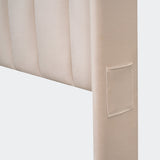 Queen Size Storage Bed Velvet Upholstered Platform Bed