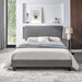 Queen Size Upholstered Platform Bed Frame ,Wood Slat Support, Easy Assembly