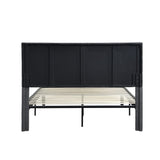Queen Size Upholstered Platform Bed Frame ,Wood Slat Support, Easy Assembly