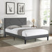 Queen Size Upholstered Platform Bed Frame ,Wood Slat Support, Easy Assembly