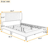 Queen Size Upholstered Platform Bed
