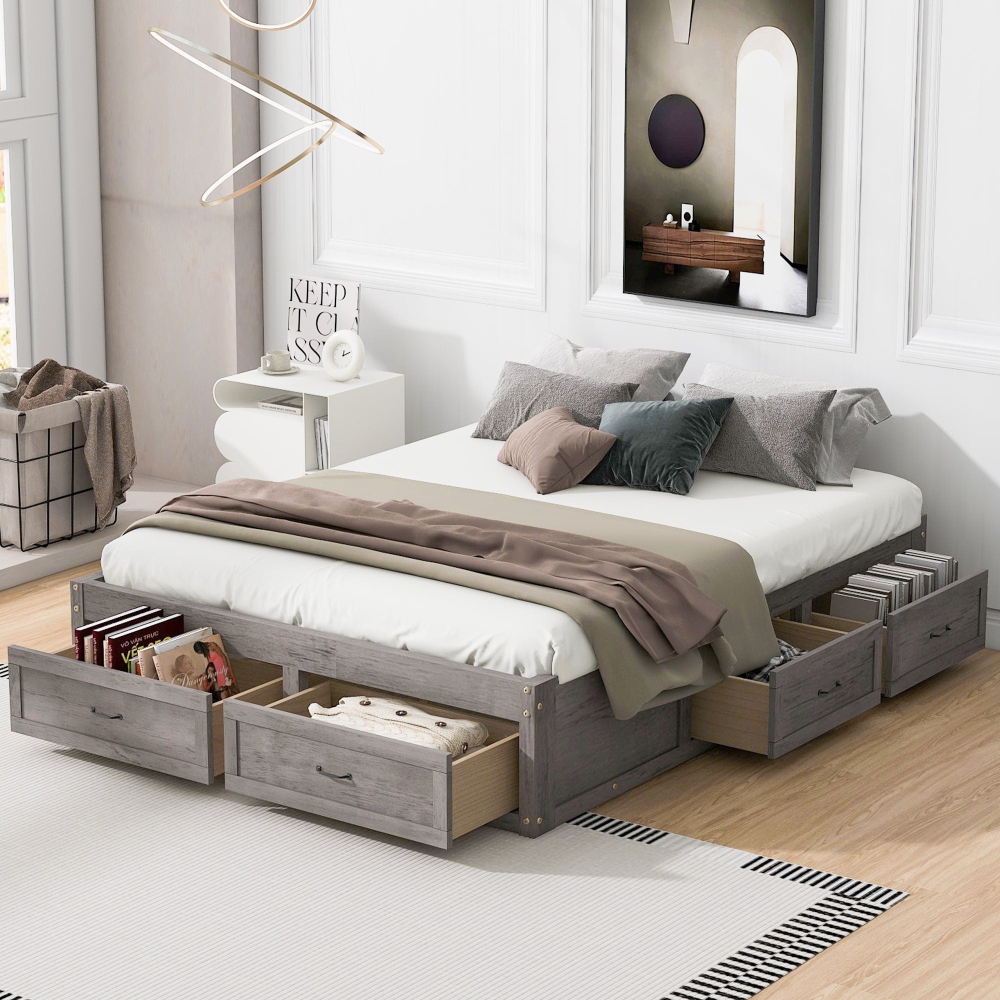 Storage bed with no headboard hotsell