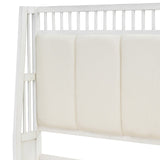 Queen Size Wood Platform Bed with Upholstered Headboard and 2 Drawers