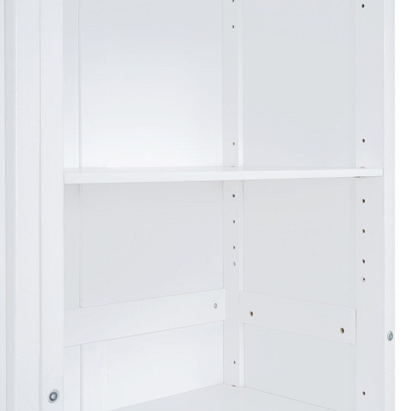 Queen Size Wooden Murphy Bed Wall Bed with Shelves