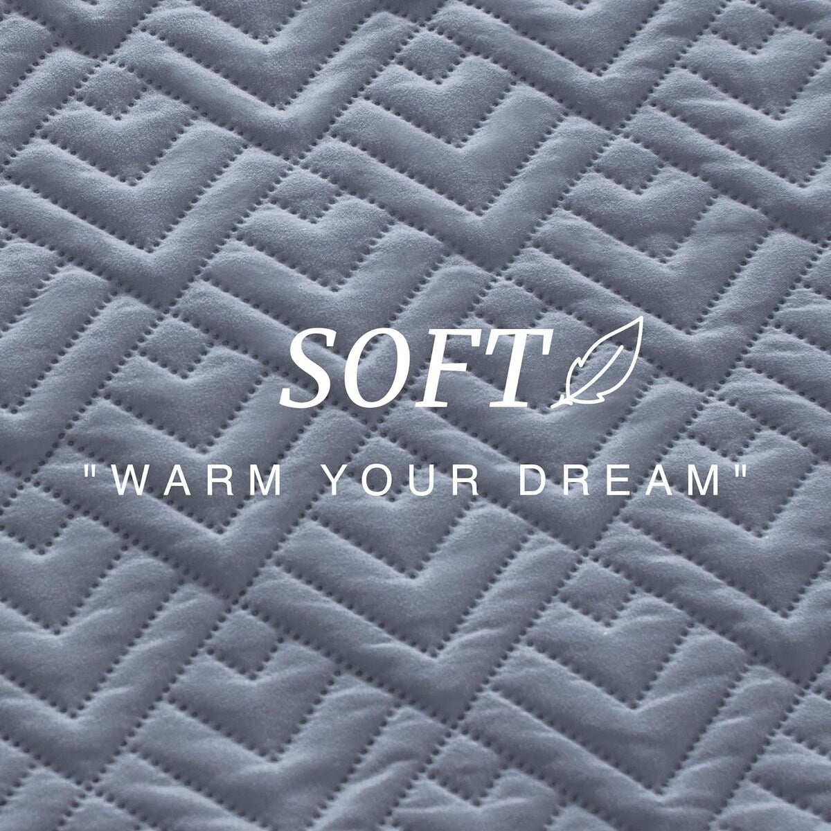 Quilt Set Full Queen Size 3 Piece,Lightweight Soft Coverlet Modern Style Squares Pattern Bedspread Set(1 Quilt,2 Pillow Shams)
