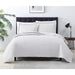 Quilt Set Full Queen Size 3 Piece,Lightweight Soft Coverlet Modern Style Squares Pattern Bedspread Set(1 Quilt,2 Pillow Shams)