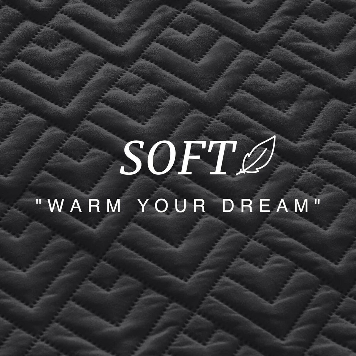 Quilt Set Full Queen Size 3 Piece,Lightweight Soft Coverlet Modern Style Squares Pattern Bedspread Set(1 Quilt,2 Pillow Shams)