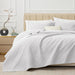 Quilt Set Full Queen Size 3 Piece,Lightweight Soft Coverlet Modern Style Squares Pattern Bedspread Set(1 Quilt,2 Pillow Shams)
