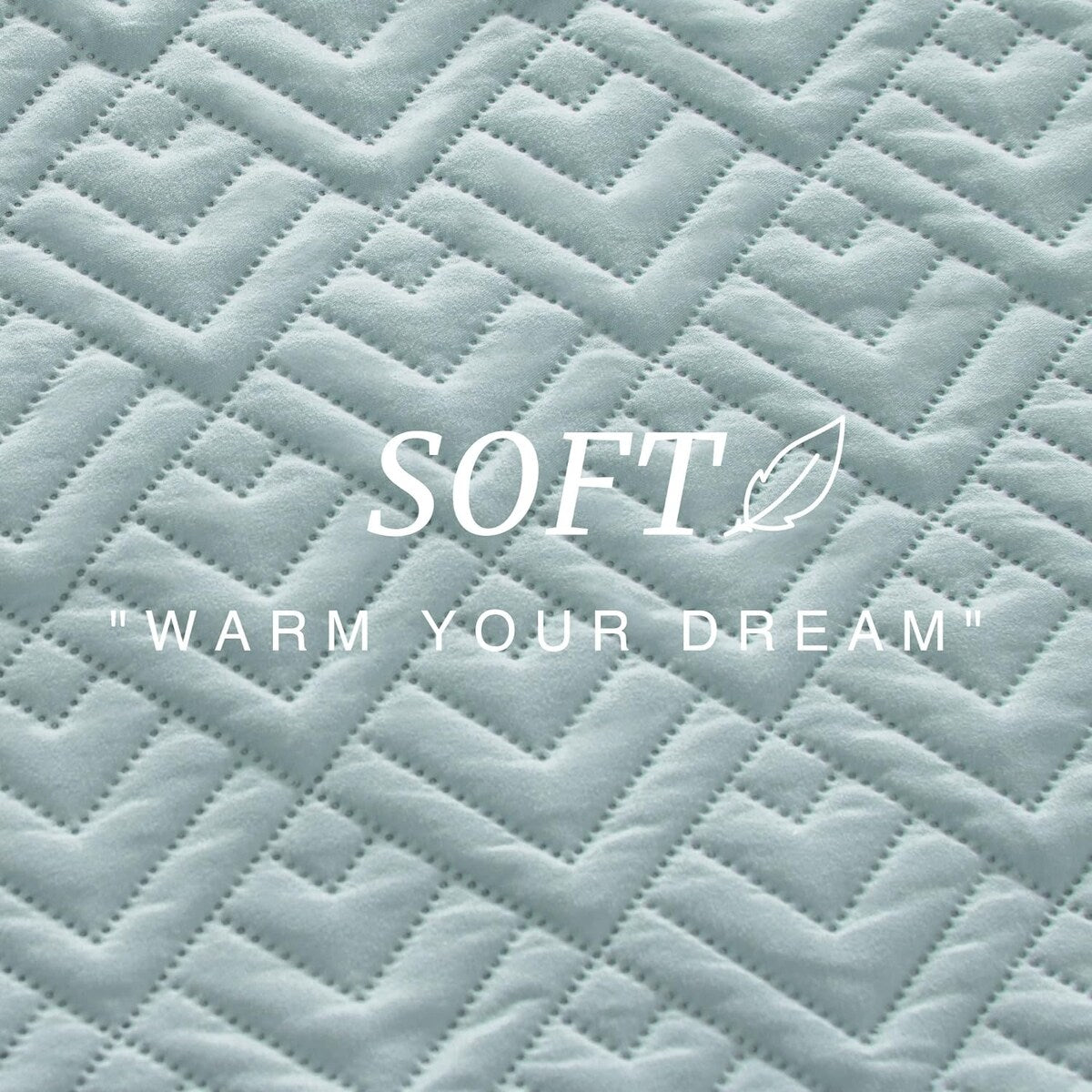 Quilt Set Full Queen Size 3 Piece,Lightweight Soft Coverlet Modern Style Squares Pattern Bedspread Set(1 Quilt,2 Pillow Shams)