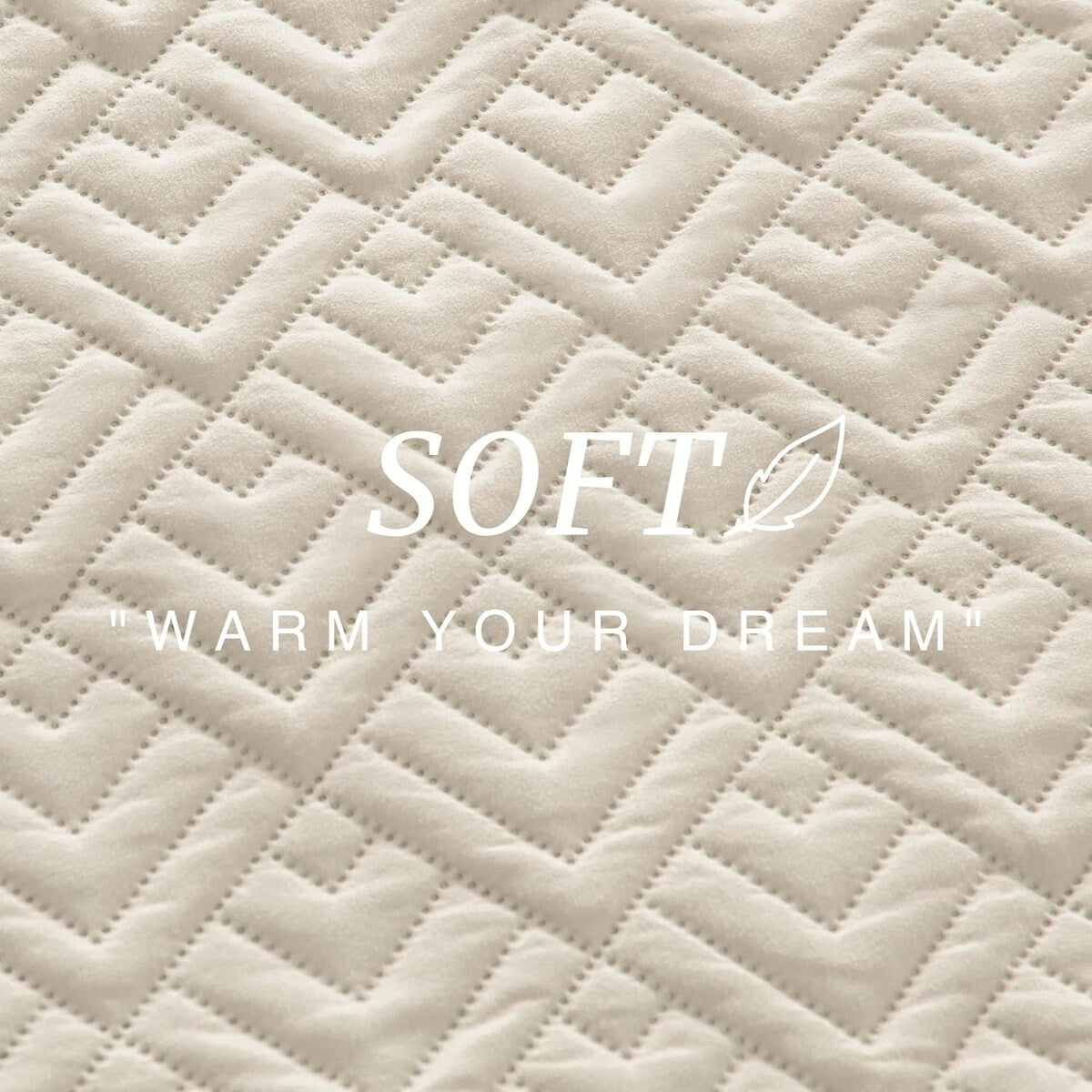 Quilt Set Full Queen Size 3 Piece,Lightweight Soft Coverlet Modern Style Squares Pattern Bedspread Set(1 Quilt,2 Pillow Shams)