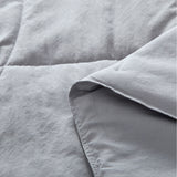 Quilted Ergonomic Design Throw Blanket 50" x 70" Grey